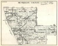 Muskegon County, White River, Montague, Blue Lake, Holton, Fruitland, Dalton, Cedar Creek, Laketon, Norton, Michigan State Atlas 1930c